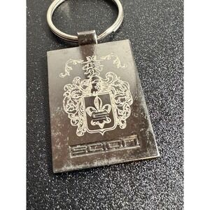 Scion Crest Emblem Metal Keychain Fob Ring Silver Tone
